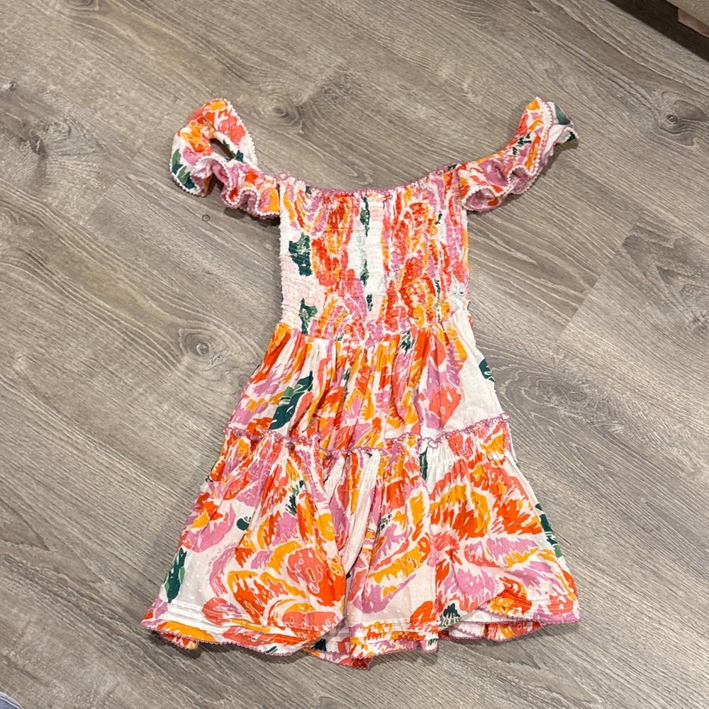 Poupette St Barth Floral Off-Shoulder Dress